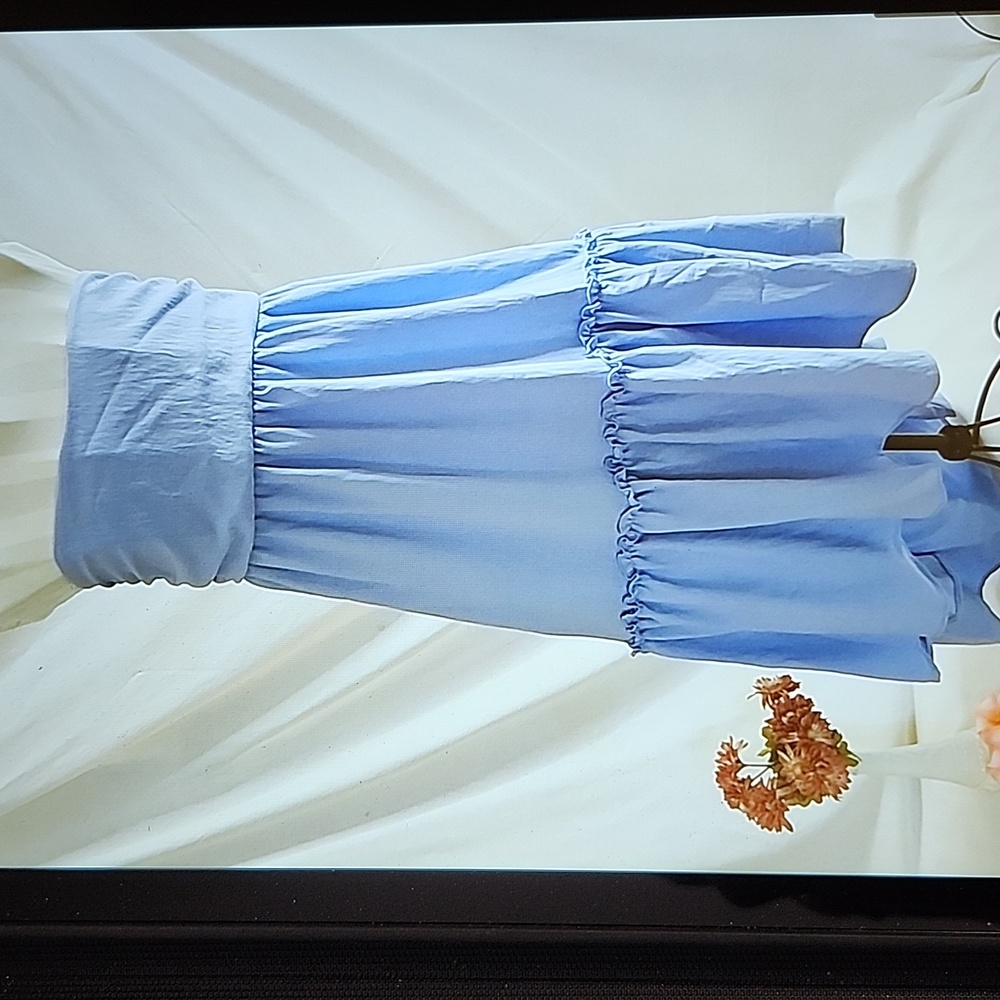 NWT Strapless Skylar Rose  Light Blue High-Low Dress